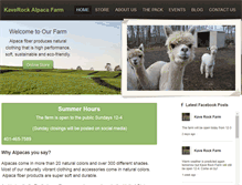 Tablet Screenshot of kaverockalpaca.com